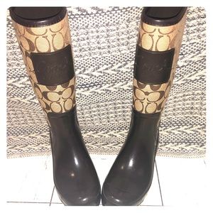 Authentic Coach rain boots